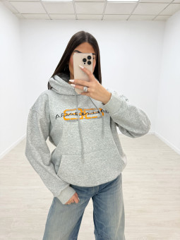 SUDADERA BALEN GRIS CLARO